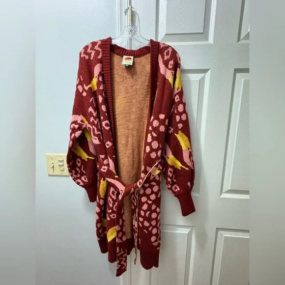 FARM RIO Toucanissimo Cardigan Size Small - Picture 3 of 6